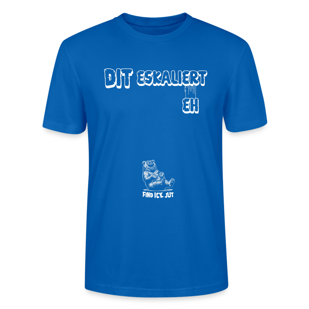 DIT ESKALIERT EH- Unisex T-Shirt BIO - Pfauenblau