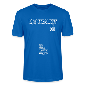 DIT ESKALIERT EH- Unisex T-Shirt BIO - Pfauenblau