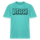 Berlin Shirt-DIT IS SO!-RELAXED FIT Unisex Organic T-Shirt mit Berliner Schnauze - Poolblau