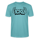 ICKE-Unisex T-Shirt mit echt Berliner Schnauze - Pastelltürkis