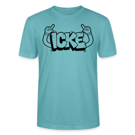ICKE-Unisex T-Shirt mit echt Berliner Schnauze - Pastelltürkis