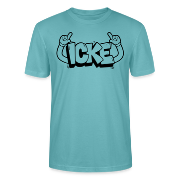 ICKE-Unisex T-Shirt mit echt Berliner Schnauze - Pastelltürkis