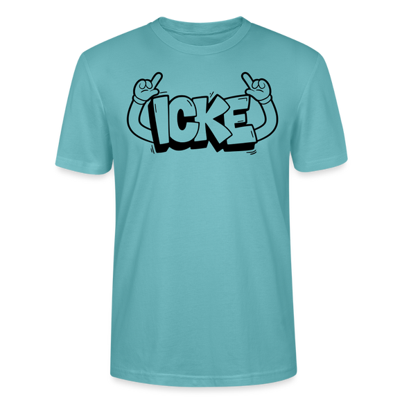 ICKE-Unisex T-Shirt mit echt Berliner Schnauze - Pastelltürkis