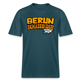 BERLIN ICK LIEB DIR - Relaxed Fit Unisex Bio-T-Shirt - Dunkles Petrol