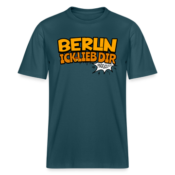 BERLIN ICK LIEB DIR - Relaxed Fit Unisex Bio-T-Shirt - Dunkles Petrol