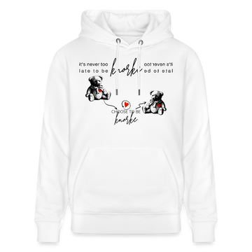 BERLINER KNORKE-Unisex Bio-Hoodie - Weiß