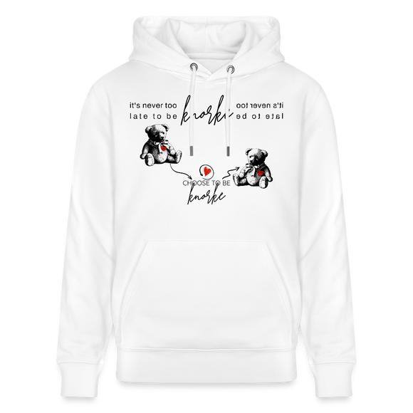 BERLINER KNORKE-Unisex Bio-Hoodie - Weiß