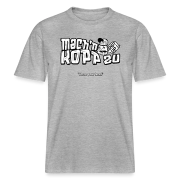 MACH N KOPP ZU-Relaxed Fit Unisex Bio-T-Shirt II - Grau meliert