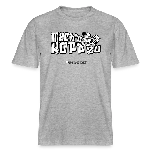 MACH N KOPP ZU-Relaxed Fit Unisex Bio-T-Shirt II - Grau meliert
