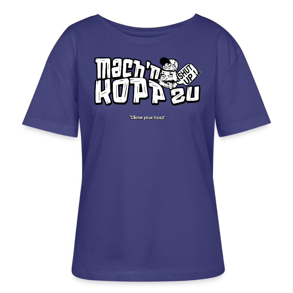MACH N KOPP ZU-Rundhals Frauen Bio-T-Shirt - Dämmerung