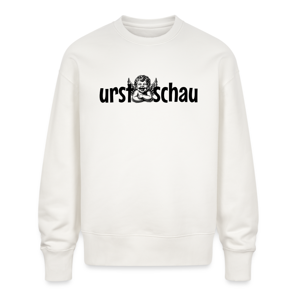 URST SCHAU - Unisex Oversize Bio Pullover - mit Berliner Schnauze-OFF WHITE