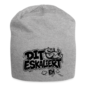 DIT ESKALIERT EH-Jersey-Beanie - Grau meliert