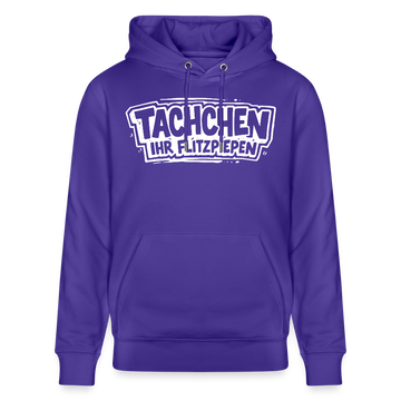 TACHCHEN IHR FLITZPIEPEN-Unisex Bio-Hoodie mit Berliner Schnauze - Purple Love 