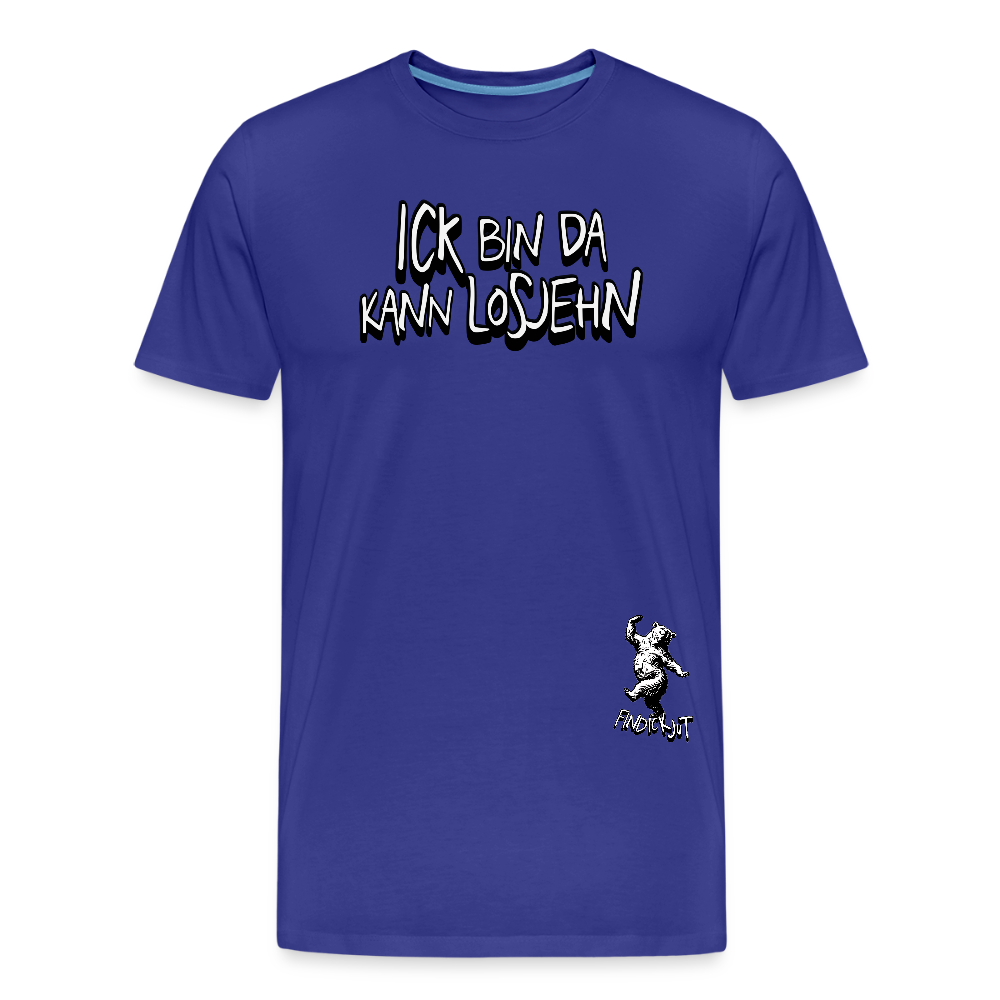 ICK BIN DA-Männer Premium Bio T-Shirt - Königsblau