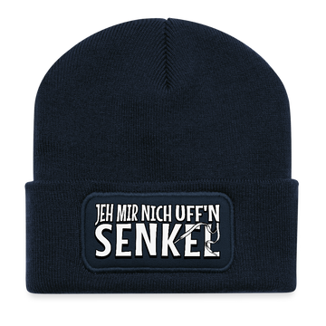 Berliner Spruch-JEH MIR NICH UFFN SENKEL-Beanie - French Navy