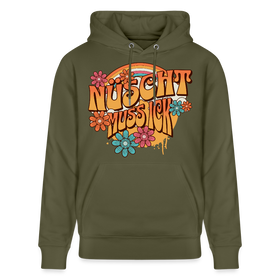 BERLINER RETRO-NÜSCHT MUSS ICK-Unisex Bio-Hoodie - Khaki Grün