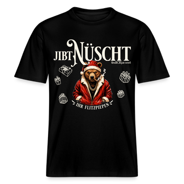 JIBT NÜSCHT-RELAXED FIT Unisex Organic T-Shirt-Weihnachten Berlin - Schwarz