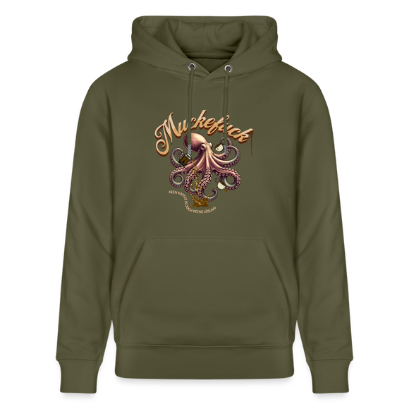 MUCKEFUCK - Unisex Bio-Hoodie - Khaki Grün