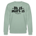 Berliner Gelassenheit-ET IS WIE'T IS-Unisex Bio-Sweatshirt - Helles Graugrün