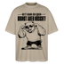 Berliner Bär Shirt-NETT KANN ICK OOCH-Oversized Unisex Bio T-Shirt - Steingrau