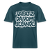 Berliner Spruch-VAFATZ DA VOM JELÄNDE- RELAXED FIT Unisex Bio T-Shirt - Dunkles Petrol