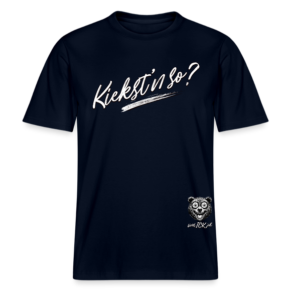 KIEKST'N SO?-Relaxed Fit Unisex Bio-T-Shirt II - Navy