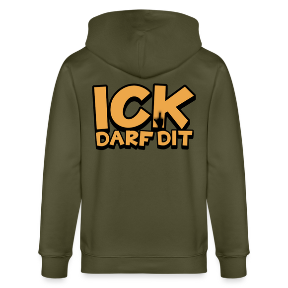 ICK DARF DIT - Unisex Bio-Kapuzenjacke - Khaki