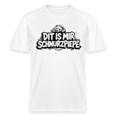 Berliner Bär-DIT IS MIR SCHNURZPIEPE-RELAXED FIT Unisex bio T-Shirt - Weiß