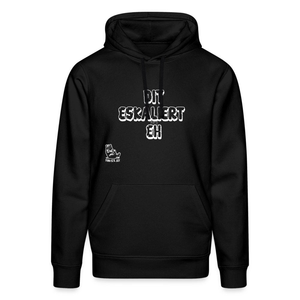 DIT ESKALIERT EH-Unisex Bio-Hoodie - Schwarz