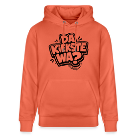Berliner Spruch-DA KIEKSTE WA-Unisex Bio-Hoodie CRUISER - Hellrot
