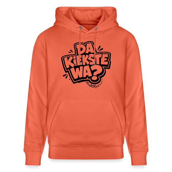 Berliner Spruch-DA KIEKSTE WA-Unisex Bio-Hoodie CRUISER - Hellrot