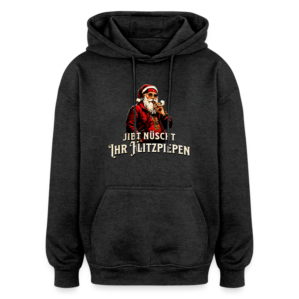 JIBT NÜSCHT IHR FLITZPIEPEN - Oversized Unisex Hoodie - Anthrazit