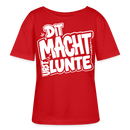 Berlin Shirt mit Spruch-DIT MACHT URST LUNTE-Rundhals Frauen Bio-T-Shirt - Rot