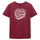 ICK DARF DIT-Teenager T-Shirt für Berliner Gören - Burgunderrot