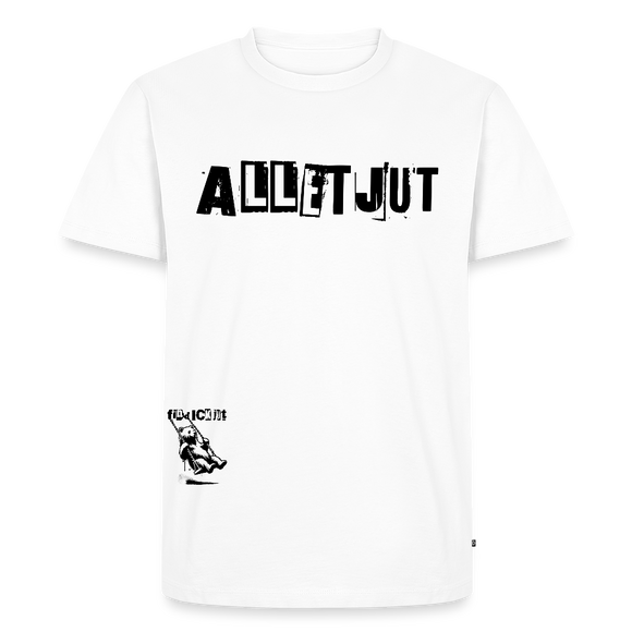 ALLET JUT-Männer Premium BIO T-Shirt - Weiß