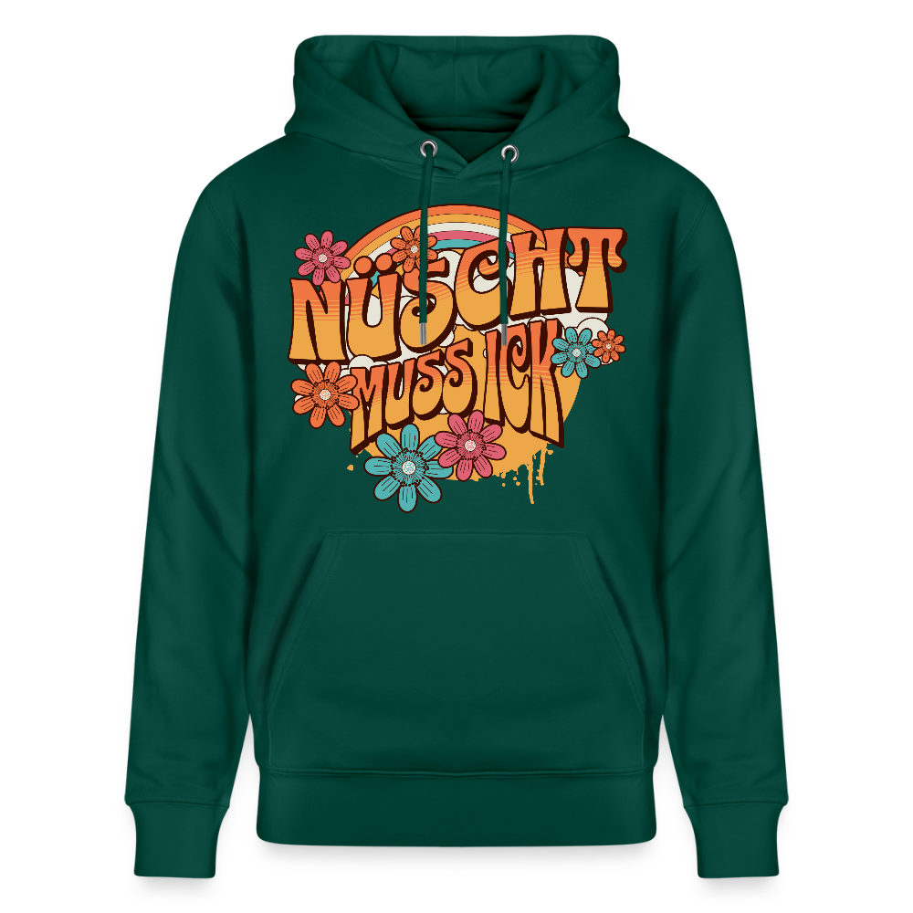 BERLINER RETRO-NÜSCHT MUSS ICK-Unisex Bio-Hoodie - Forest