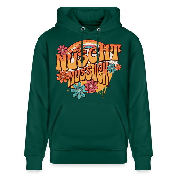 BERLINER RETRO-NÜSCHT MUSS ICK-Unisex Bio-Hoodie - Forest