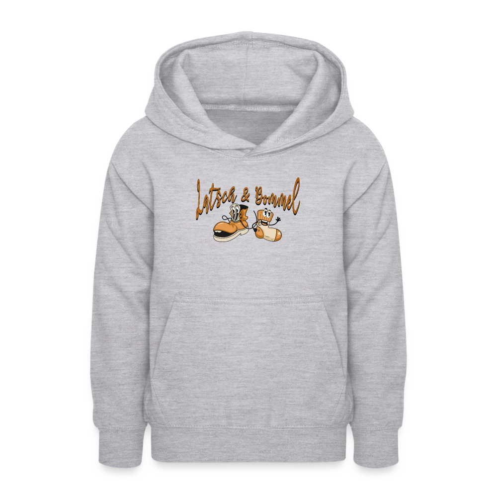 LATSCH UND BOMMEL - Teenager Hoodie - Hellgrau meliert