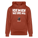 ICK MACH WAT ICK WILL-Unisex Bio-Hoodie - Terrakotta
