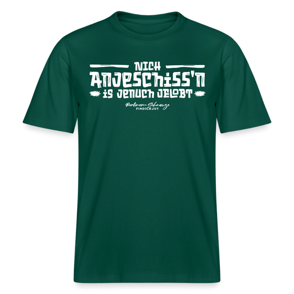 Berliner Spuch-Berliner Lob-NICH ANJESCHISSN-RELAXED FIT Unisex Organic T-Shirt - Forest