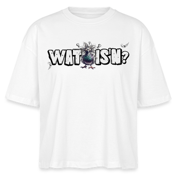 WAT IS'N?-Frauen Boxy Bio-T-Shirt - Weiß