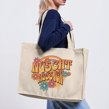 BERLINER RETRO-NÜSCHT MUSS ICK-Einkaufstasche - Naturweiß