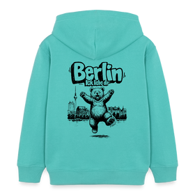 Berlin Souvenir-Kinder Bio-Hoodie-BERLIN ICK LIEBE DIR - Poolblau