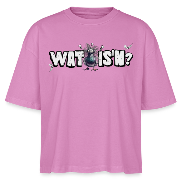 WAT IS'N?-Frauen Boxy Bio-T-Shirt - Pink