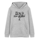 ICK BIN DA-Teenager Bio-Hoodie - Grau meliert