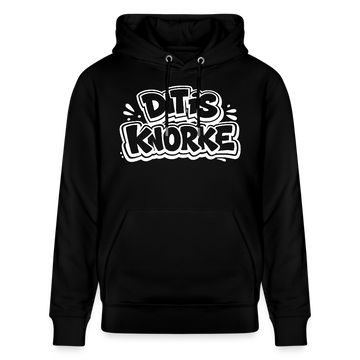 DIT IS KNORKE-Unisex Bio-Hoodie mit Berliner Spruch - Schwarz