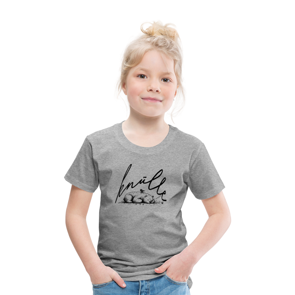 KNÜLLE - Kinder Premium T-Shirt - Grau meliert