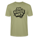 Berlin Shirt mit Spruch-DA KIEKSTE WA?-Unisex T-Shirt BIO - Nebelgrün