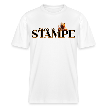STAMPE-Relaxed Fit Unisex Bio-T-Shirt - Weiß