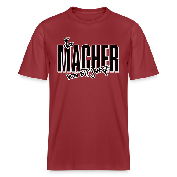 DER MACHER VON DIT JANZE - Relaxed Fit Unisex Bio-T-Shirt - Erdrot